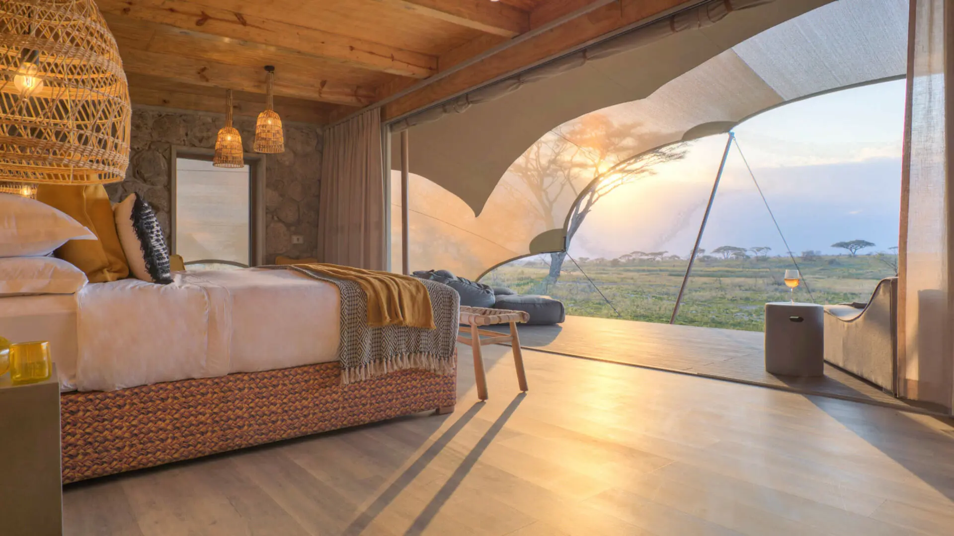 Namiri Plains Guiest Tent